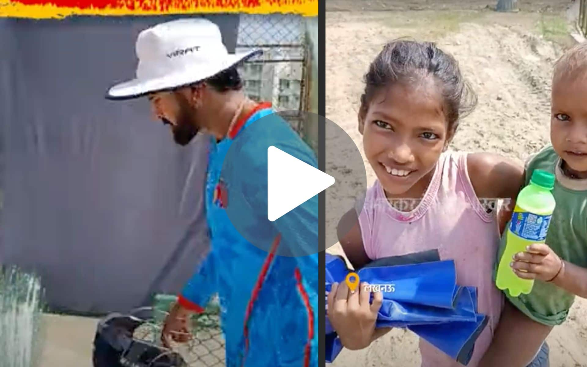 Shreyas Iyer Helps Underprivileged Kids Outside Ekana Stadium; Heartwarming Gesture Goes Viral - Watch